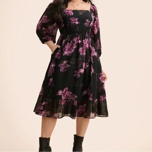 Women’s Dress BloomChic size 12 midi floral dress NWT leaving 6/30/25